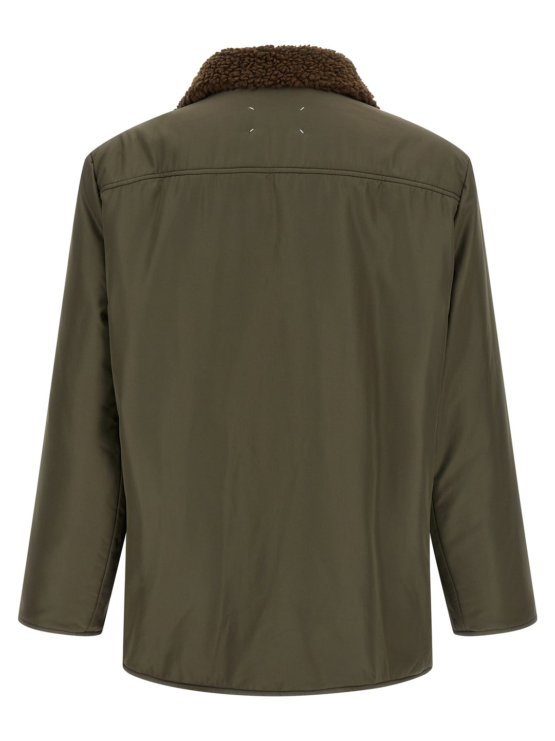 Maison Margiela Shearling Collar Parka Puffer Jackets - Verde | 1833eeb019347e3bb8480136cccbf09e34d57692