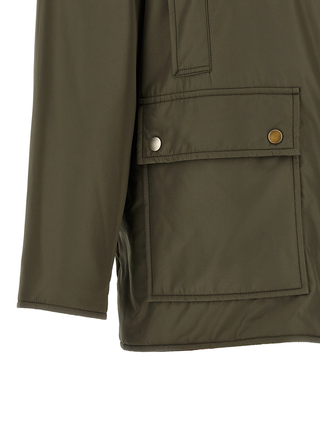 Maison Margiela Shearling Collar Parka Puffer Jackets - Verde | 567b573ec22b11c911fb1b7043c2a50fb971596a