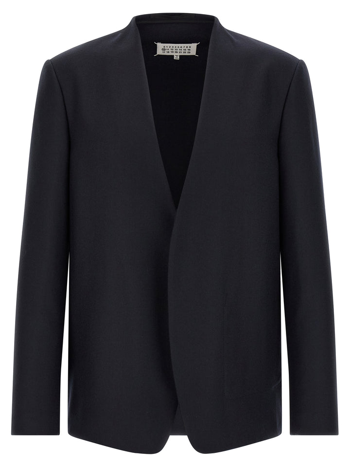 Maison Margiela Minimal Blazer - Blu | f007040c672f2f9fd90ba9848e4b645366c3691b