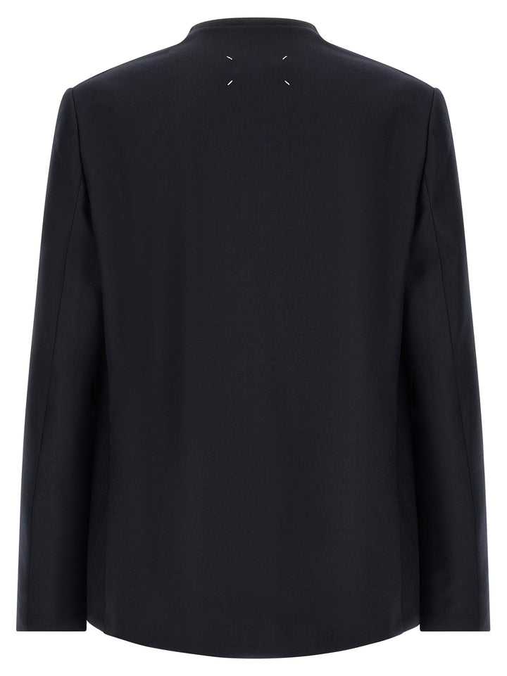 Maison Margiela Minimal Blazer - Blu | e315bf503db412f86e05dabc871f3e554cb56b59