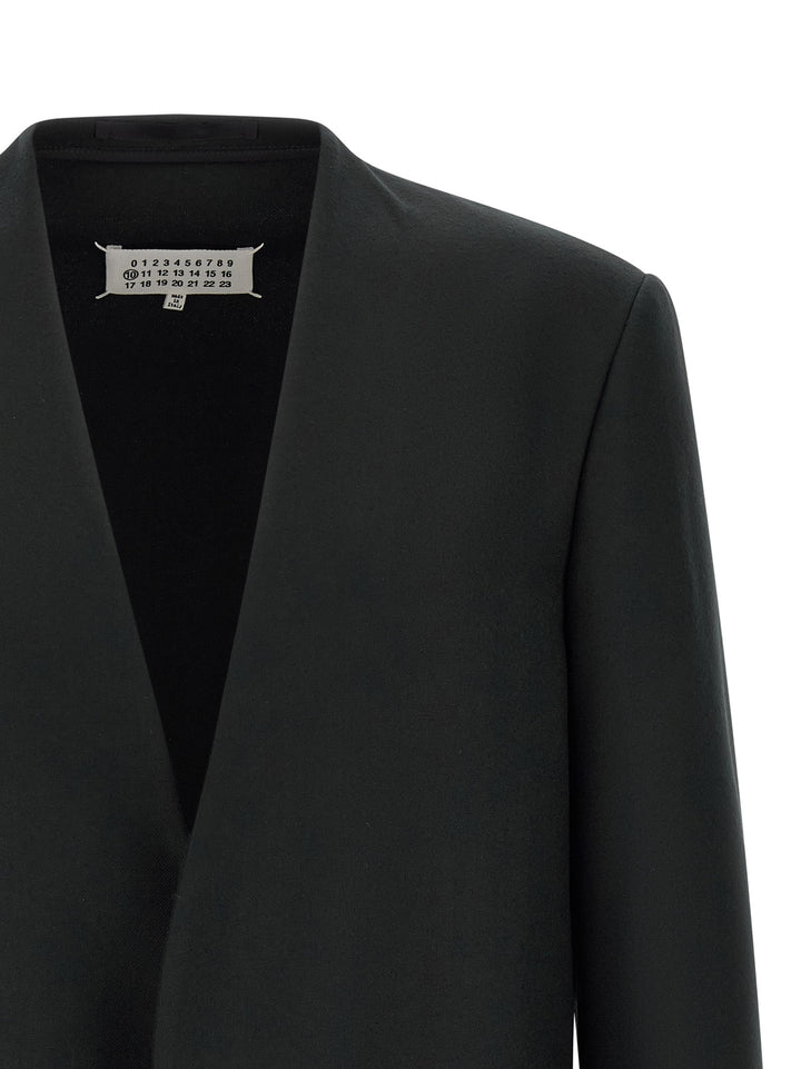 Maison Margiela Minimal Blazer - Nero | b9dd06a8bef741e4abd570a9d7b1a5a69a601aef