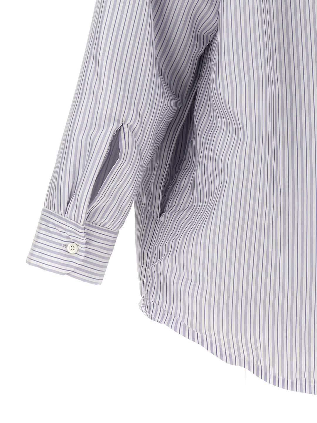 Maison Margiela Striped Shirt Jacket Puffer Jackets - Celeste | d6581f9232fa716d73c49328a15106b0c96a089f