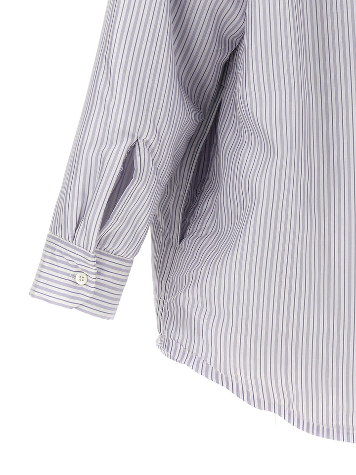 Maison Margiela Striped Shirt Jacket Puffer Jackets - Celeste | d6581f9232fa716d73c49328a15106b0c96a089f