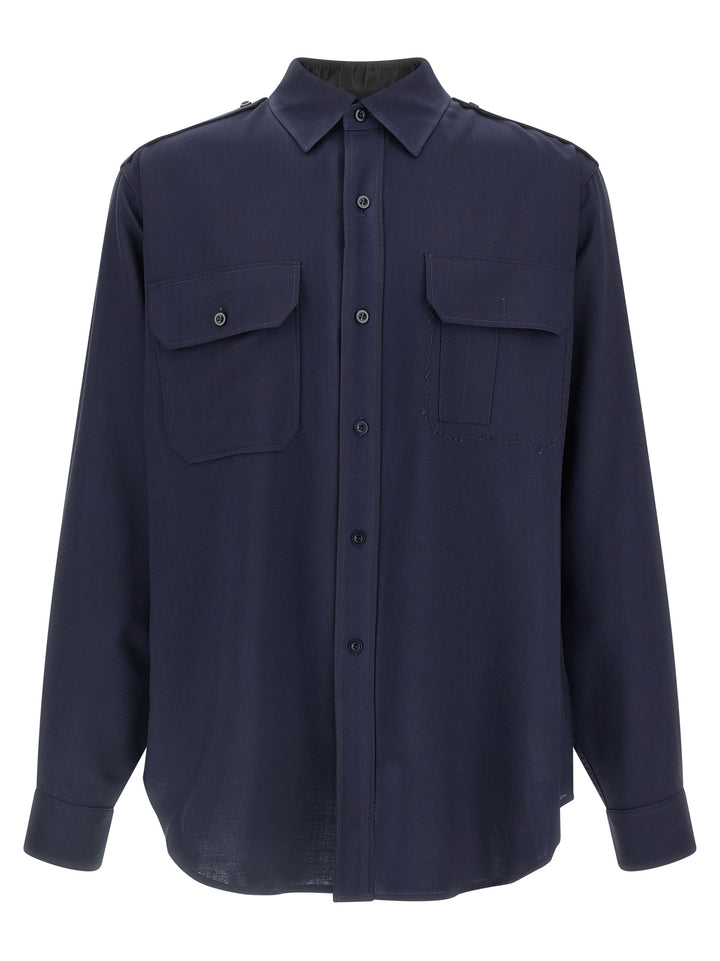 Maison Margiela Pressed To Death Camicie - Blu | f106dd913dde61574ffe2784779b30707dca0a5b