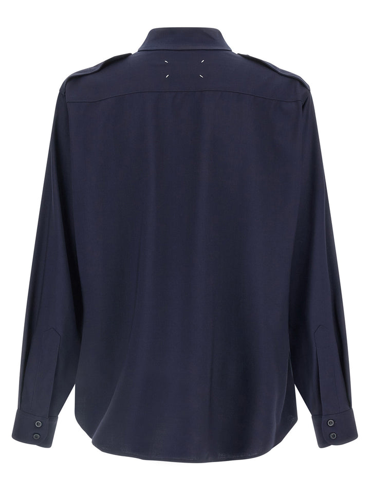 Maison Margiela Pressed To Death Camicie - Blu | e2f12a55d9a717ea8488de8182a4100ae7592058