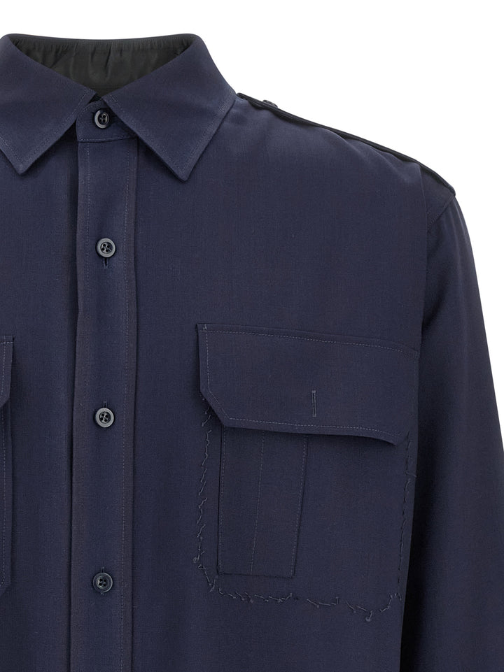 Maison Margiela Pressed To Death Camicie - Blu | d8d389f56b030b29914502d5d45c5f0b6ad5ebd4
