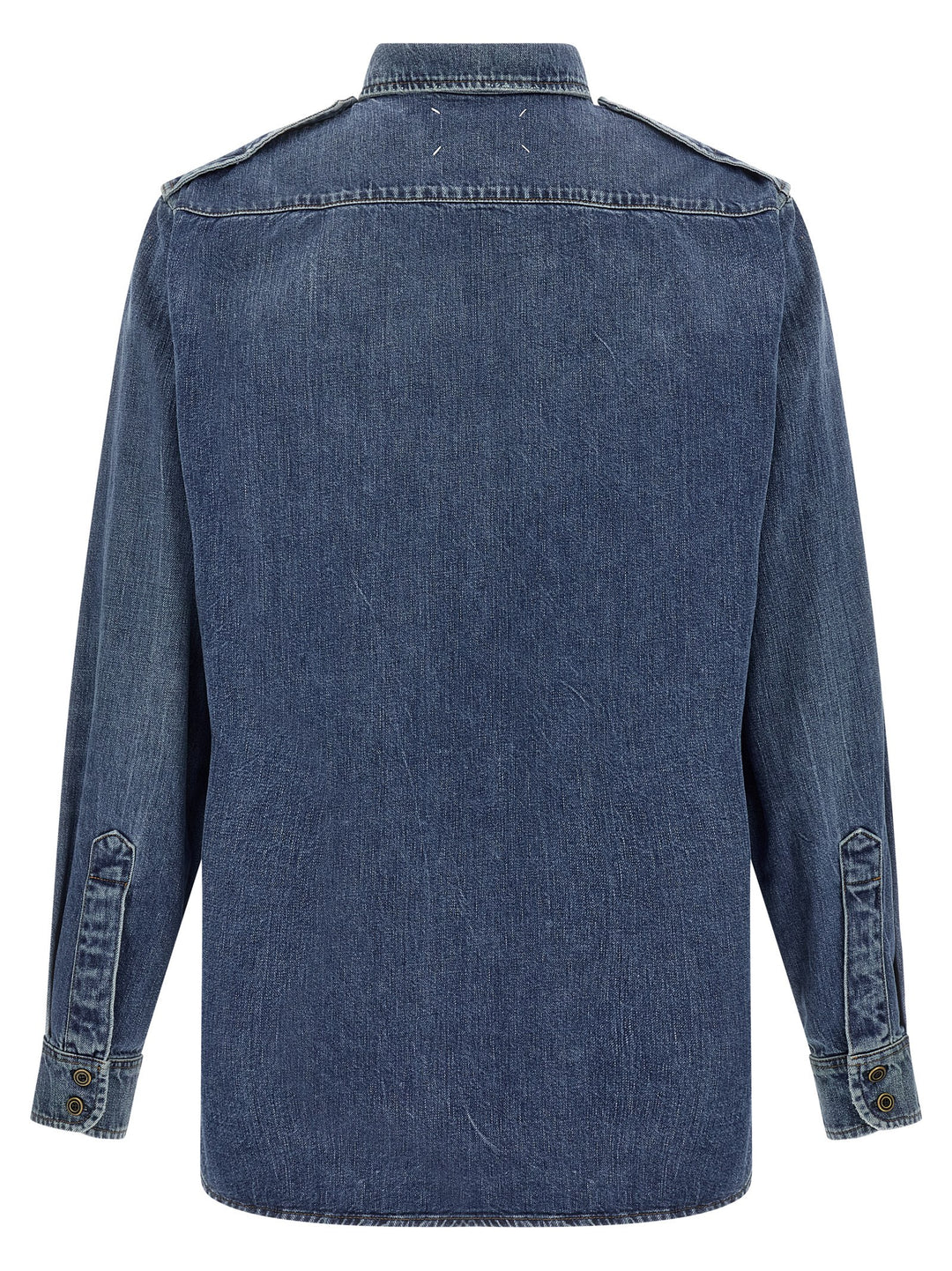 Maison Margiela Denim Shirt Camicie - Blu | 9041b9773af0de997f979423a5981972397769bd