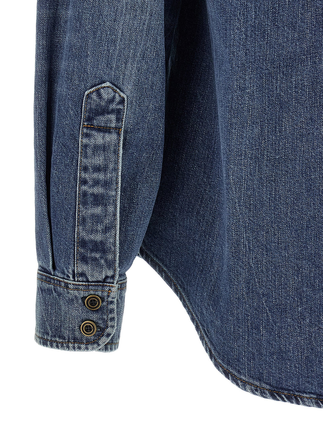 Maison Margiela Denim Shirt Camicie - Blu | 89598ea242058e10b65ad3596efaaedfe4530cec