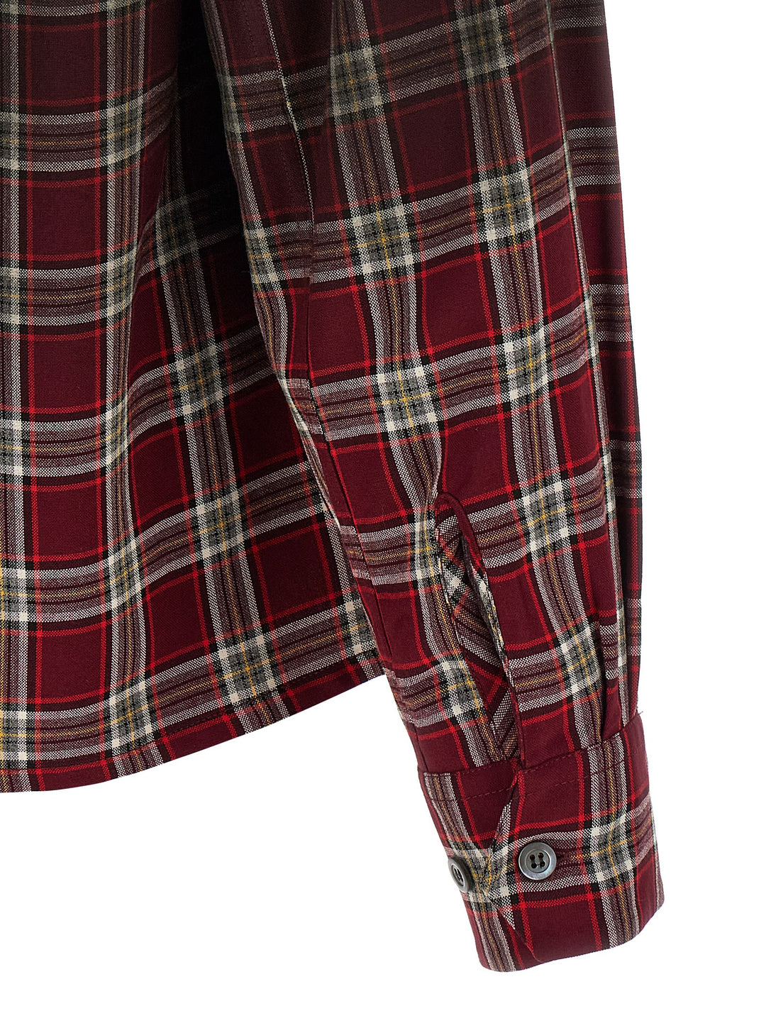 Maison Margiela Check Shirt With Gradient Effect Camicie - Rosso | 1494f533c126d2fdc11cc750734503b65d5fbf8d