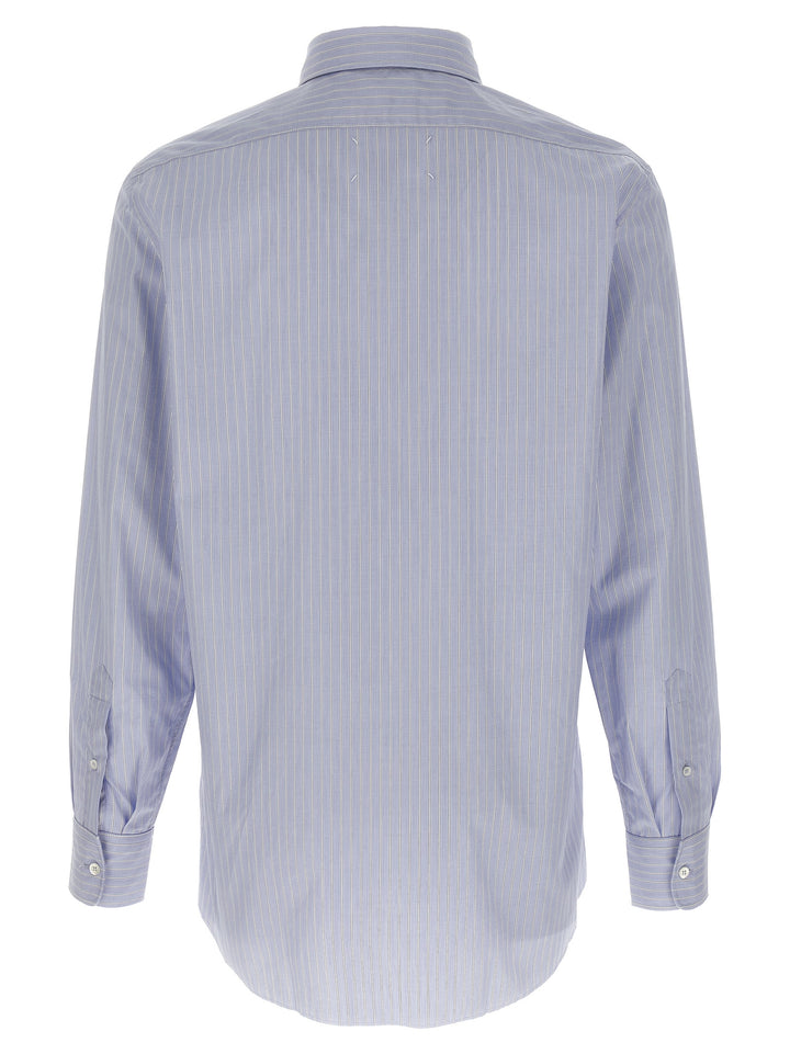 Maison Margiela Striped Shirt Camicie - Celeste | c3f966a158bb566f9b46e41f87a395a11df732a4