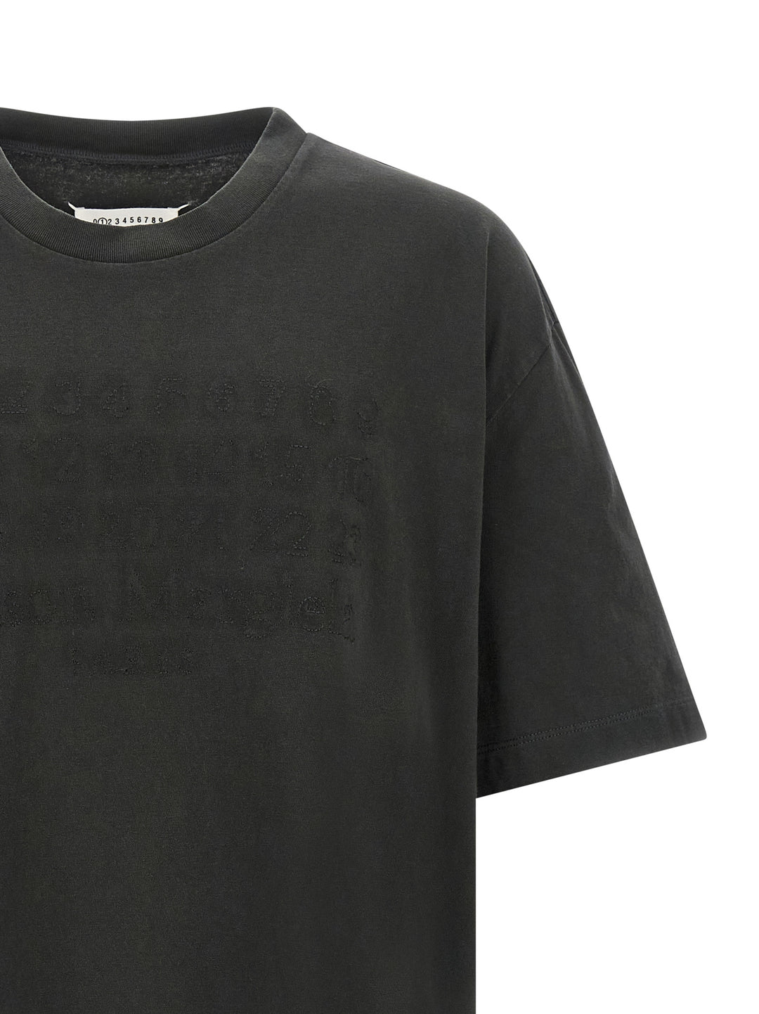 Maison Margiela Logo T shirt - Nero | 215636615cbb94b4972d2884fdce1713545efcab