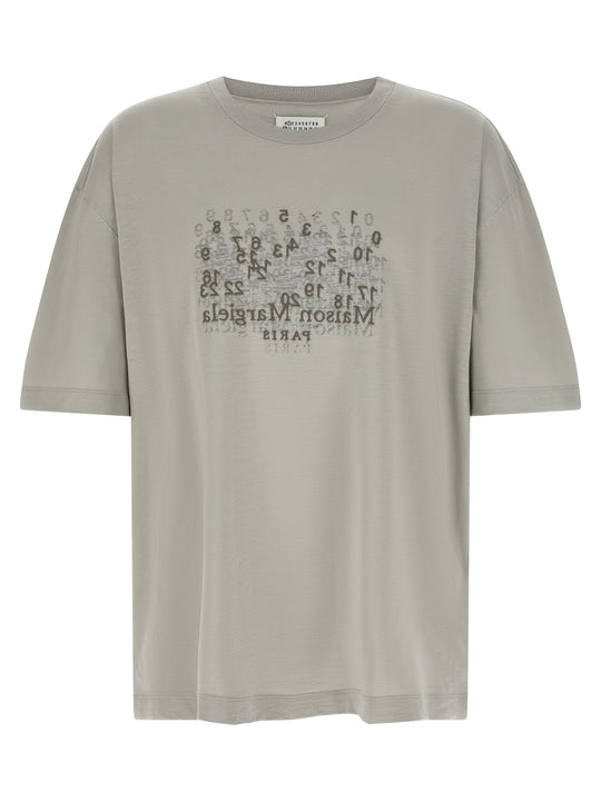 Numerical T Shirt Grigio