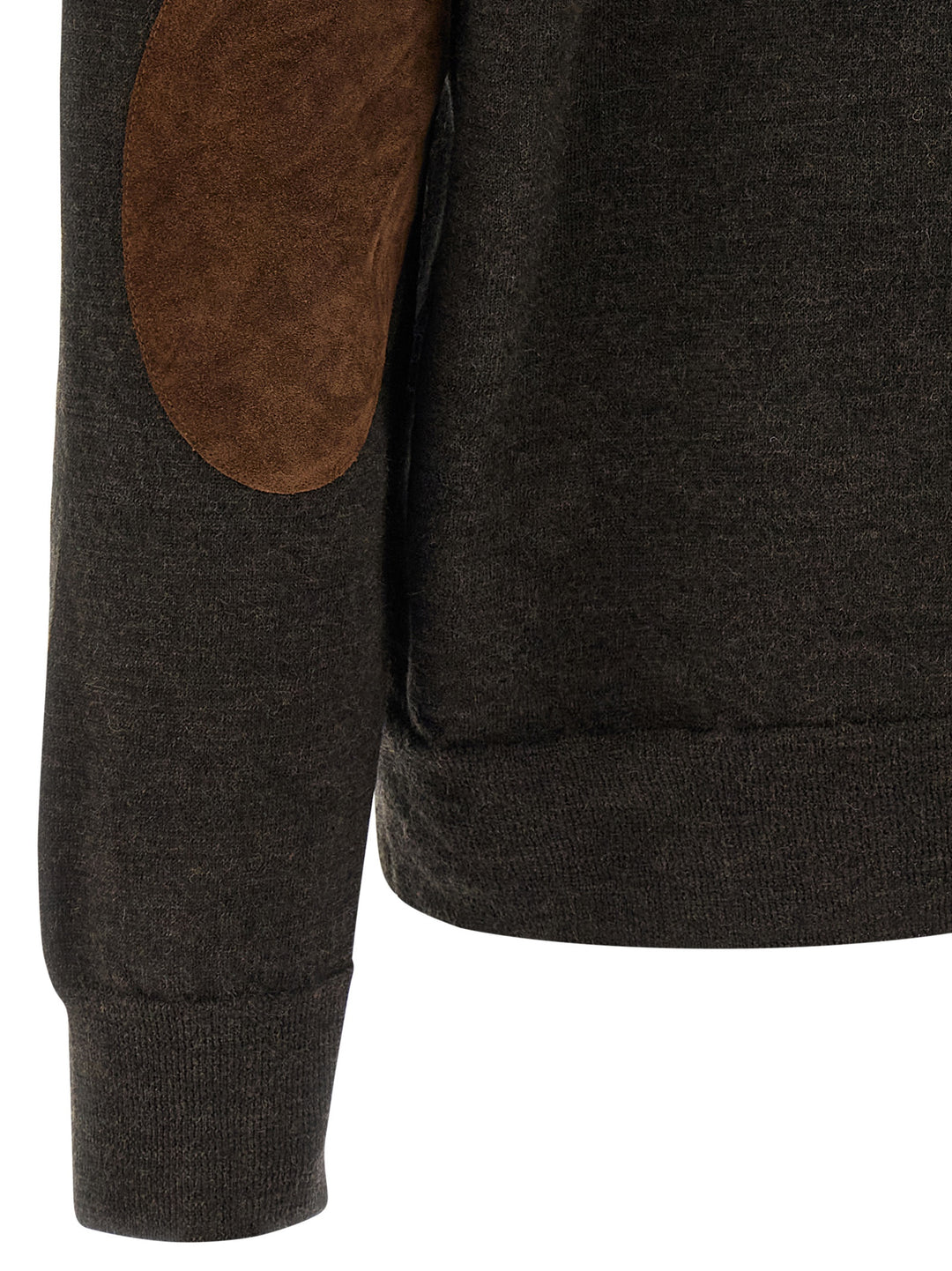 Maison Margiela Suede Patch  Shirt Polo - Marrone | 9dbffecca15c1530ce9fa10c2ca2836a31bbe761