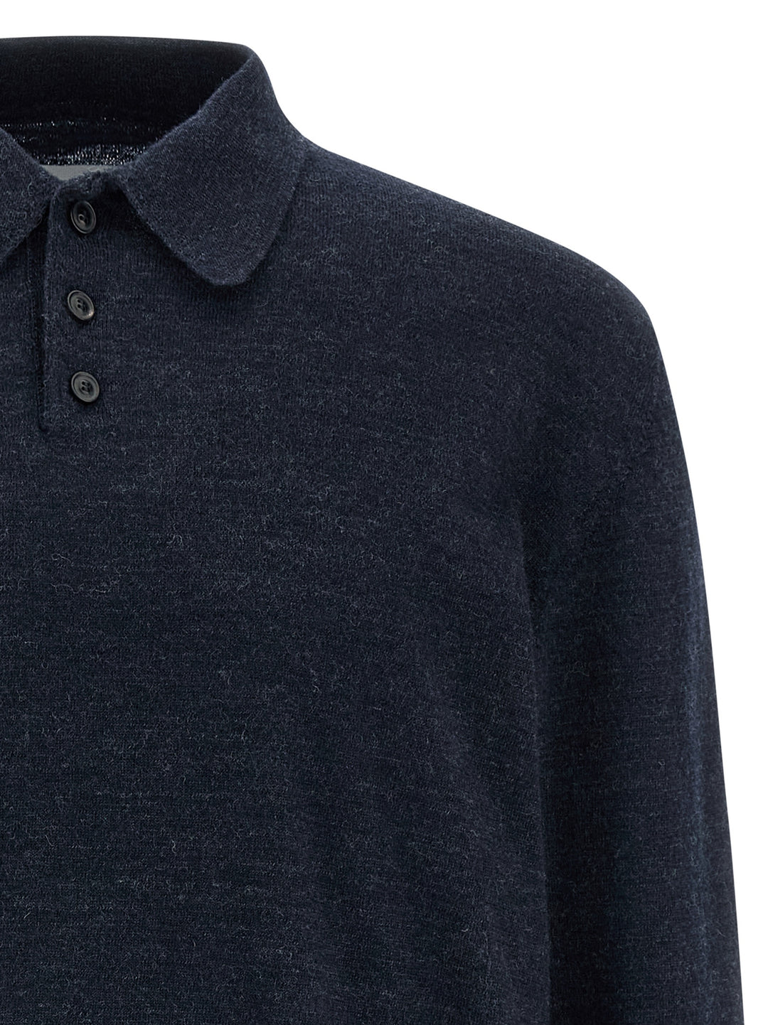 Maison Margiela Suede Patch  Shirt Polo - Blu | 20ab3de7f75fc9f6999ac477a52595de8276ed66