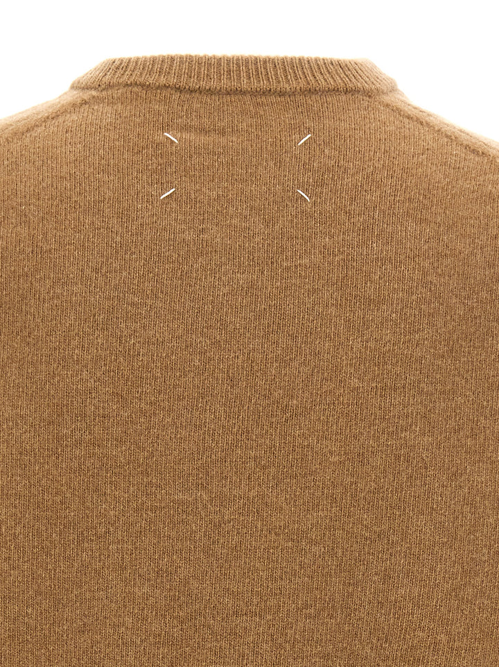 Maison Margiela Wool Sweater Maglioni - Beige | aee67d69ac6ccafd8a17396829495e0d13abf4bc