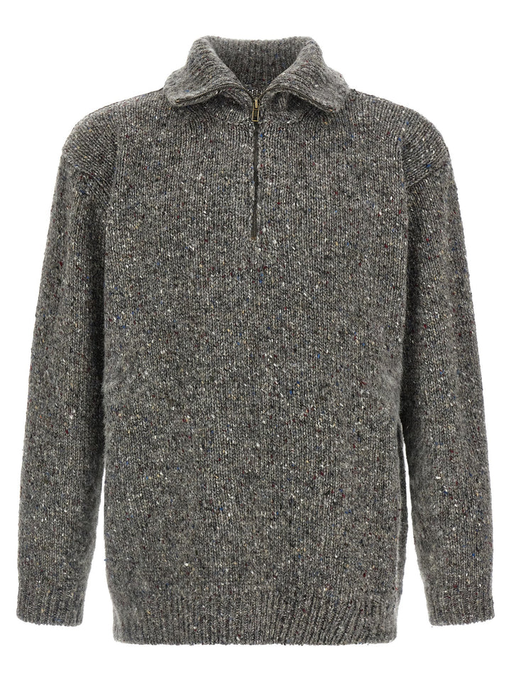 Maison Margiela Half-Zip Sweater Maglioni - Grigio | 929b05fa6ebb2875a47555a3d6c69b288f04a083