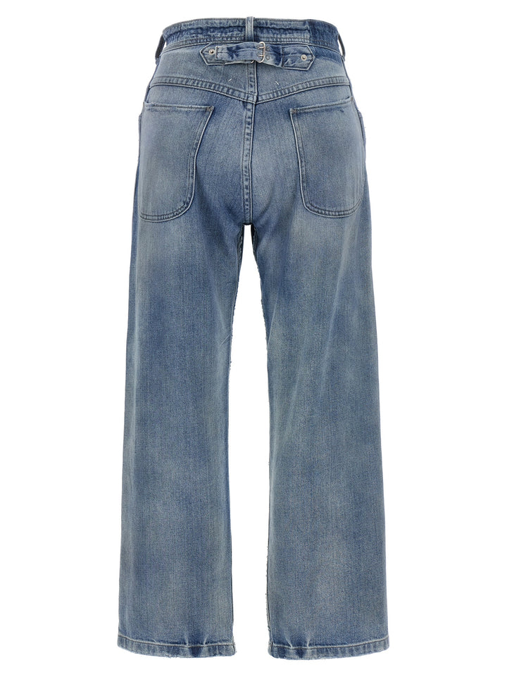 Maison Margiela Buckle Jeans - Celeste | 57b4ad1c6406aa6df92a08f95952c7daae259c25