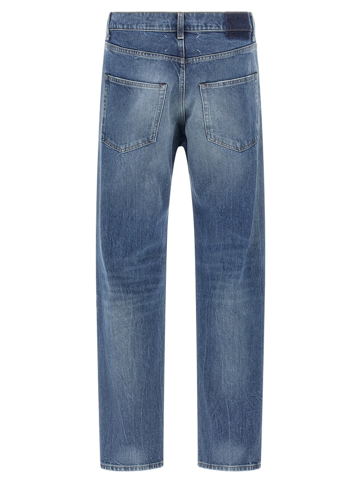 Maison Margiela Patch Jeans - Blu | cc149cd7715fd7b4ecee21354fff69da00049312