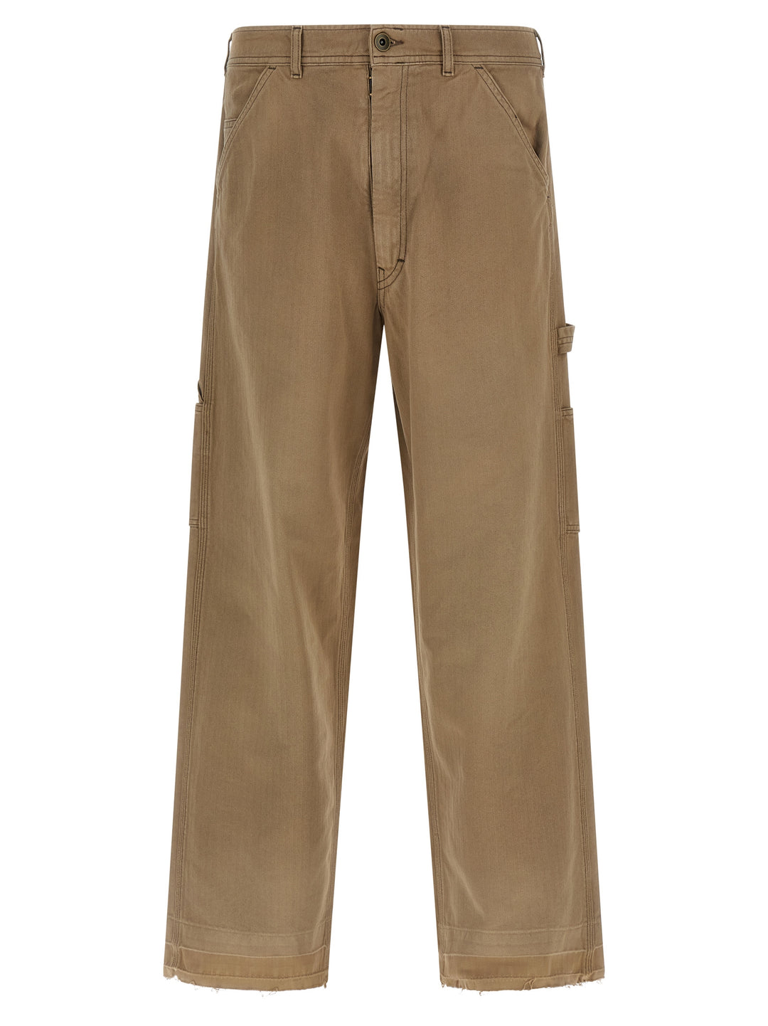 Maison Margiela Herringbone Trousers Pantaloni - Beige | 298879a6c704c1f28981f7a4baf2b4aa5848b966