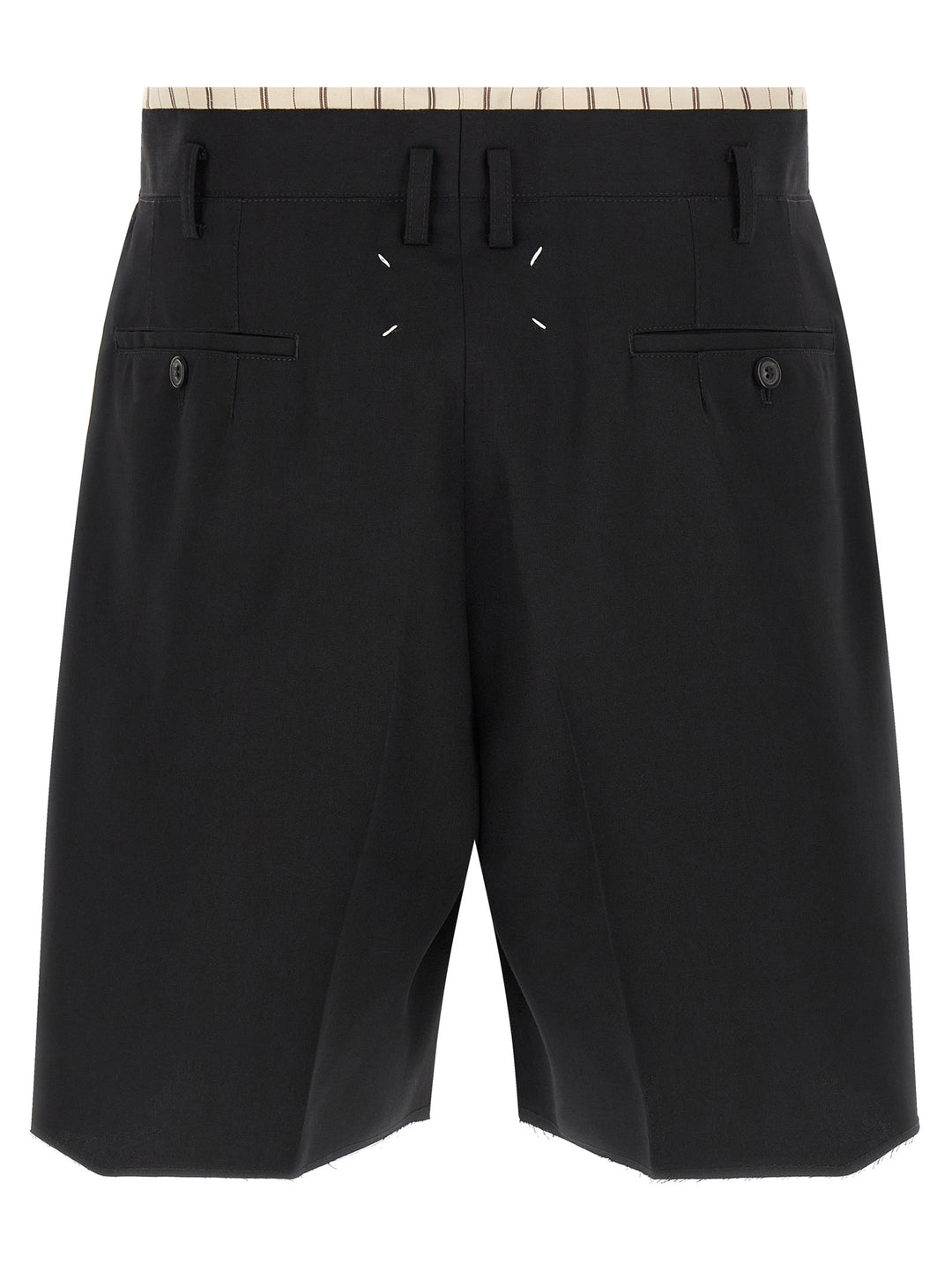 Maison Margiela Lining Insert Bermuda Shorts Bermuda e Short - Nero | 2f8457876ad1cdcac0e9755a724483c5ab717db5