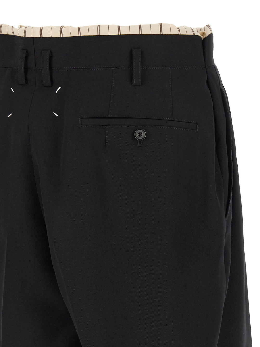 Maison Margiela Lining Insert Bermuda Shorts Bermuda e Short - Nero | 2c13099f4107dc147f75e1b50b7f13cfd466a0c4