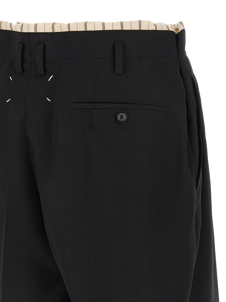 Maison Margiela Lining Insert Bermuda Shorts Bermuda e Short - Nero | 2c13099f4107dc147f75e1b50b7f13cfd466a0c4