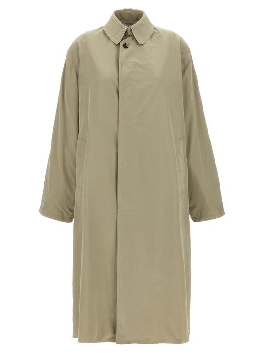 Single-Breasted Trench Coat Trench E Impermeabili Verde