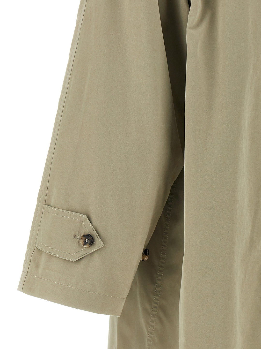 Maison Margiela Single-Breasted Trench Coat Trench e Impermeabili - Verde | b9143e3376ad77b18fecb1d3a36ee4345a8adb98