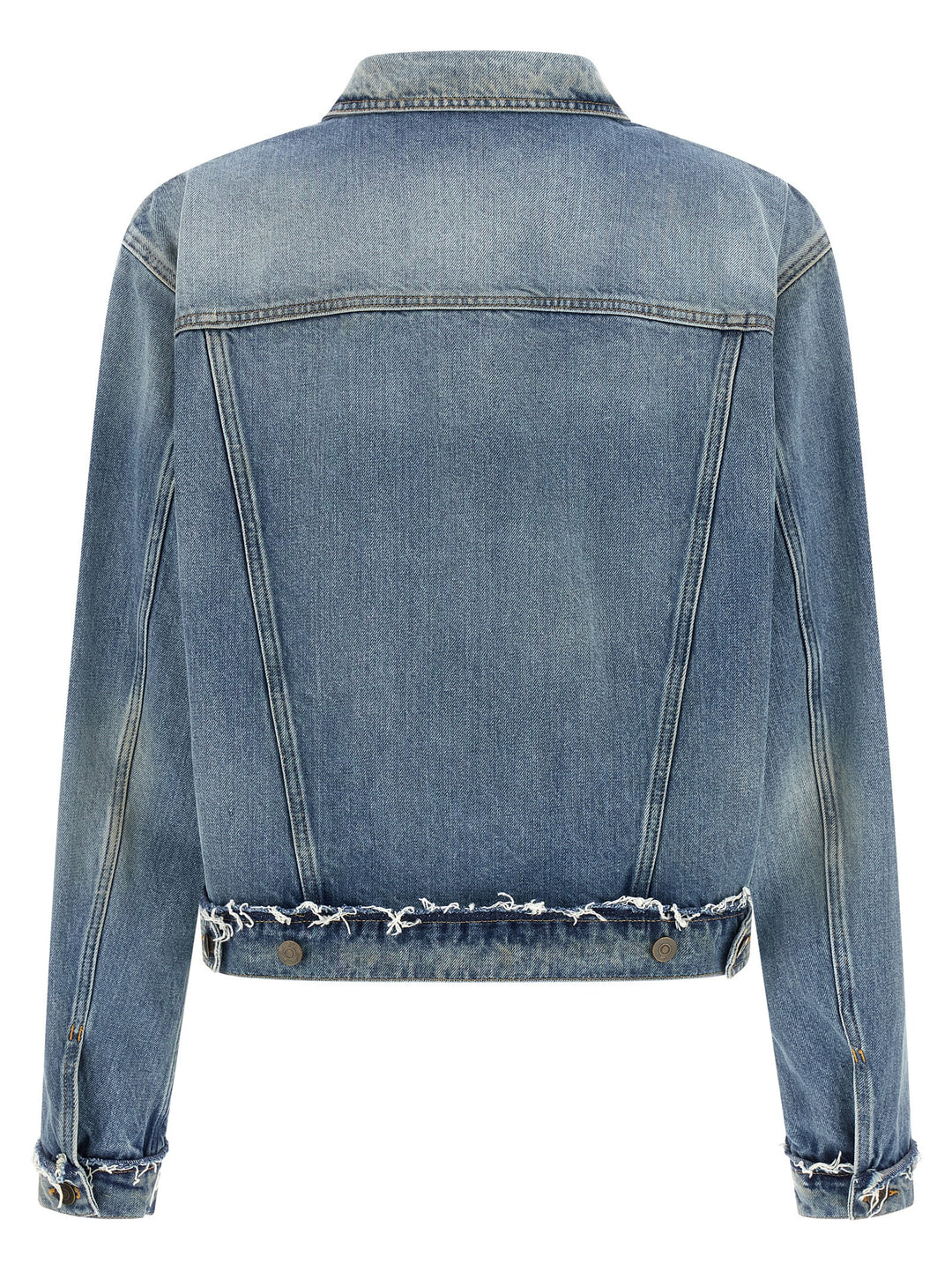 Maison Margiela Denim Jacket Puffer Jackets - Celeste | dd8d28c02eca15f7175596be6110ab74496f00f3