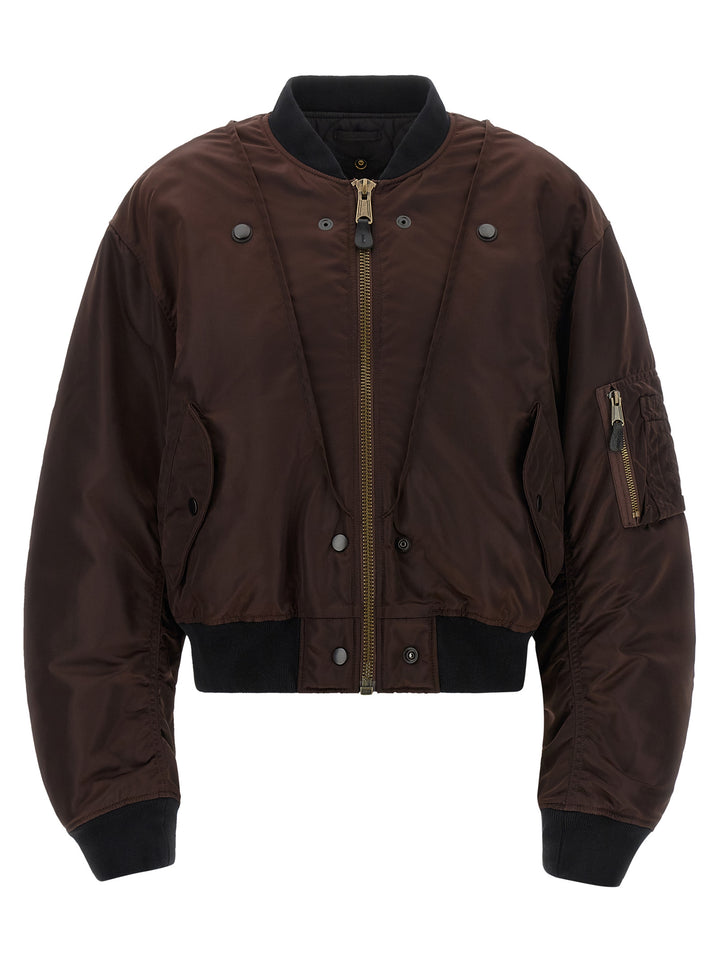 Maison Margiela Ma-1 Puffer Jackets - Marrone | 13154d3dd9e17da32ea324957988c767322a91ae
