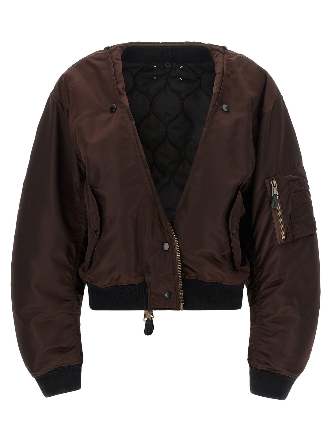 Maison Margiela Ma-1 Puffer Jackets - Marrone | 29554a5885832493cf2e92ca6cbcc75830157d82