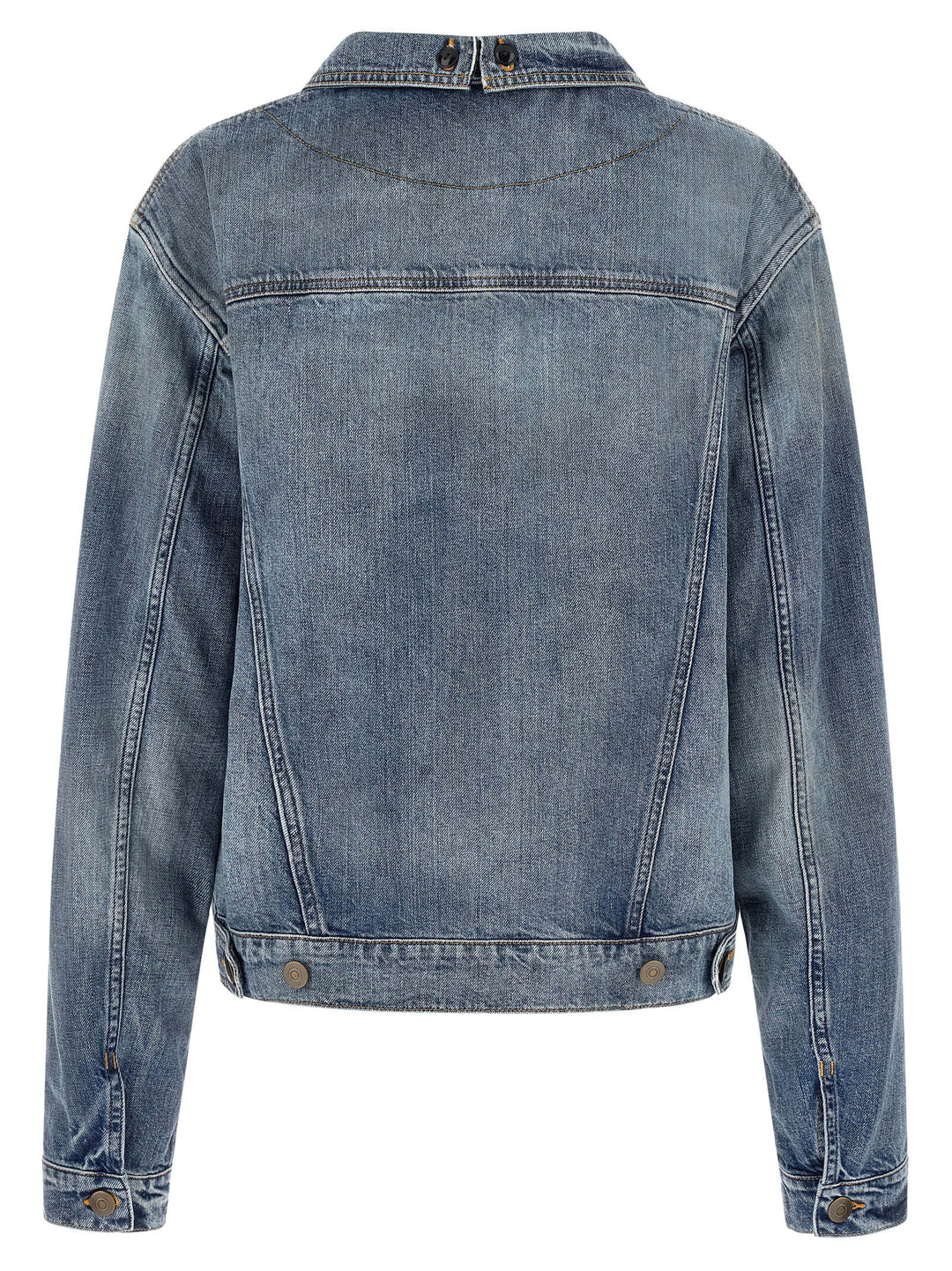 Maison Margiela Folded Collar Puffer Jackets - Blu | 9312df3ed62f4cc9af0467d0b38fd58eb4cb259f