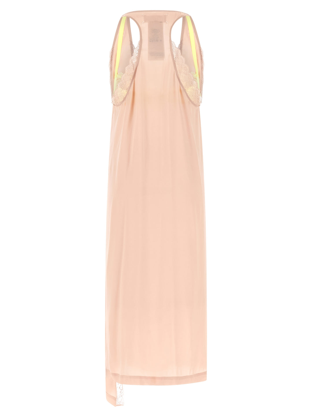 Maison Margiela Silk Lace Slip Midi Dress Abiti - Rosa | ff835980c744fcf6fb3279ec019c177d15910ae9