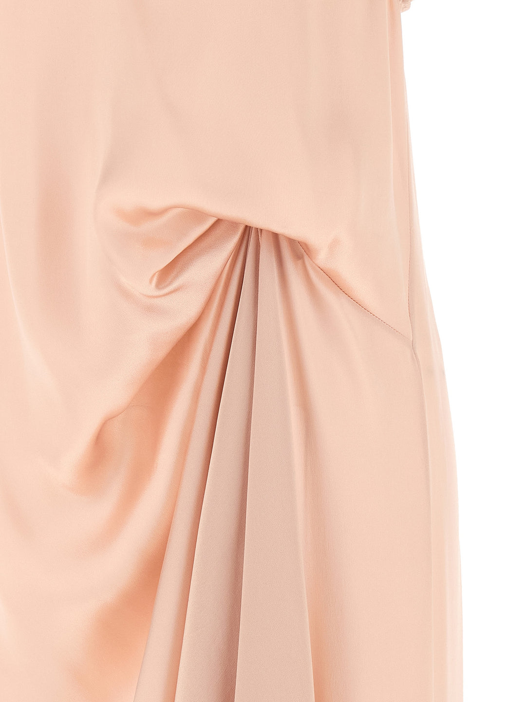 Maison Margiela Silk Lace Slip Midi Dress Abiti - Rosa | e39bf478542fc57ff8d42d2328d797b49dfe41bd