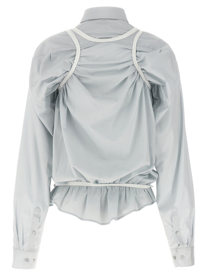 Maison Margiela Layered Shirt Camicie - Celeste | f0d17c4399fab88ff34bd8dd7cc25d002f35c2d7