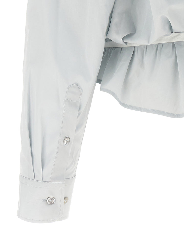 Maison Margiela Layered Shirt Camicie - Celeste | 85a29e907bf0505d361a717e02e66fcc4ab53d7f