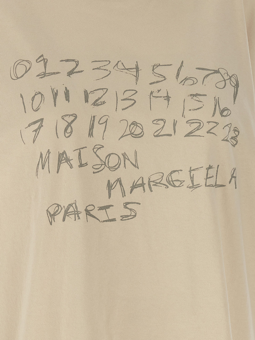 Maison Margiela Printed T shirt - Beige | d3e774b2e930f3e74341ea9be93374a467e203b8