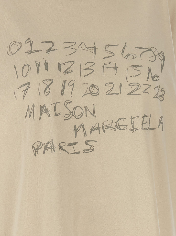 Maison Margiela Printed T shirt - Beige | 48e0f711f123ce46cc969224e436c85f62d701aa