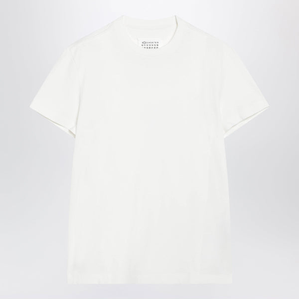 Double-Layer Cotton T-Shirt In White