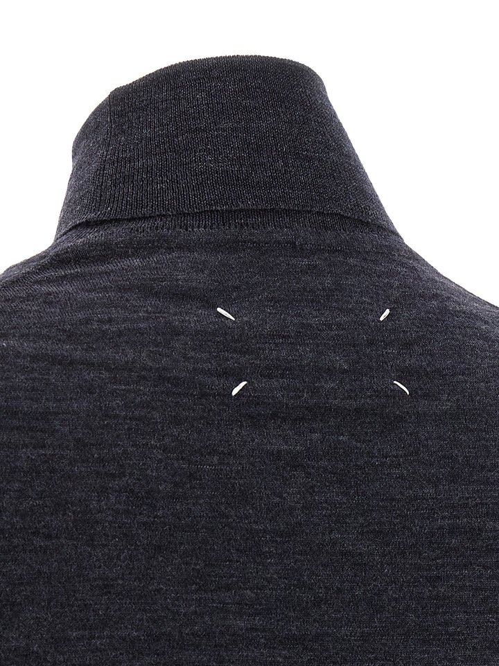 Maison Margiela Wool Turtleneck Sweater Maglioni - Blu | e044dc41429fe27bb0d6bfd05a2f5ec5ec62f2b1