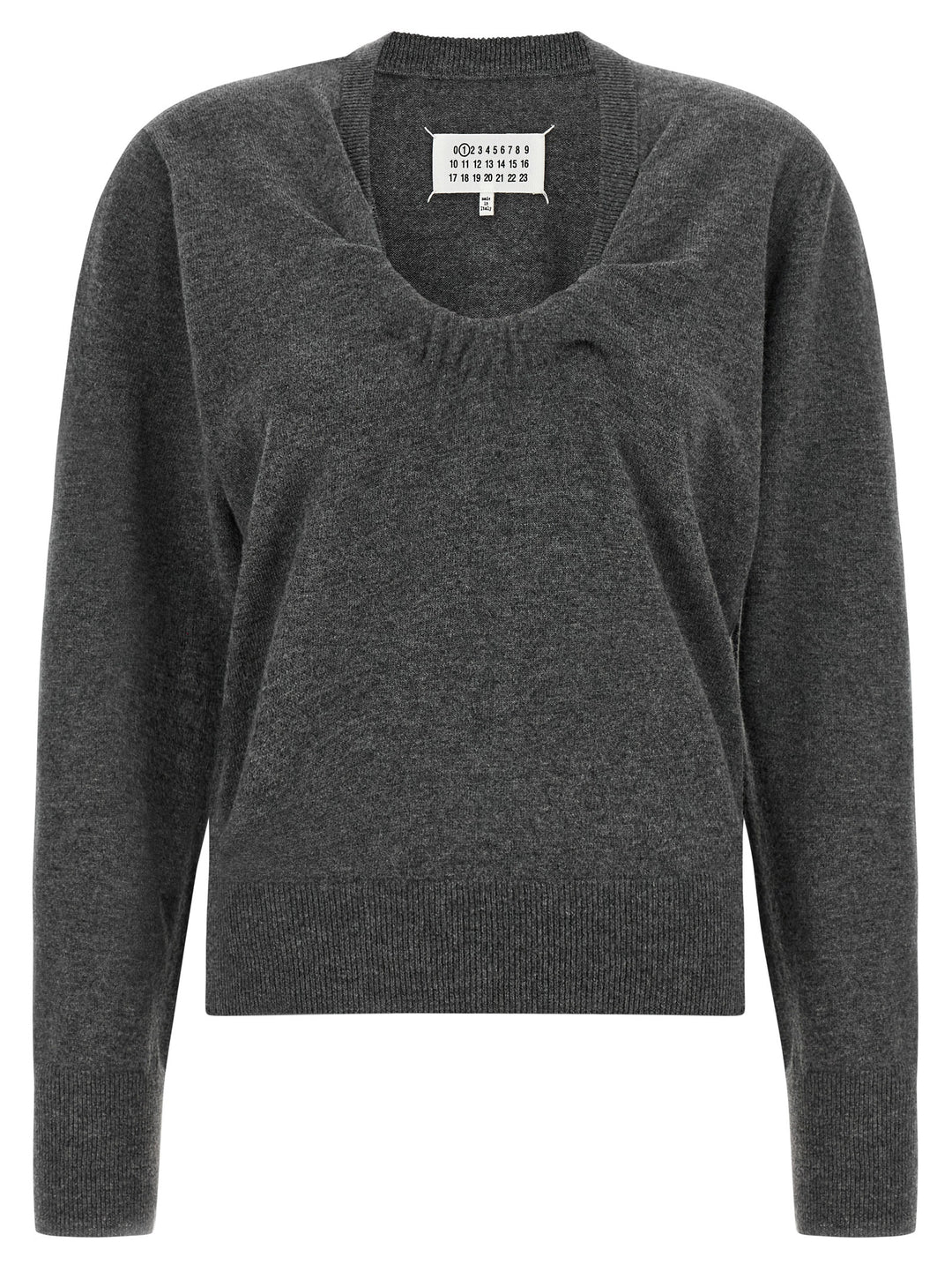 Maison Margiela Twist Wool Sweater Maglioni - Grigio | 0246b6080e3918af098def19b2700fff23ce8b0e