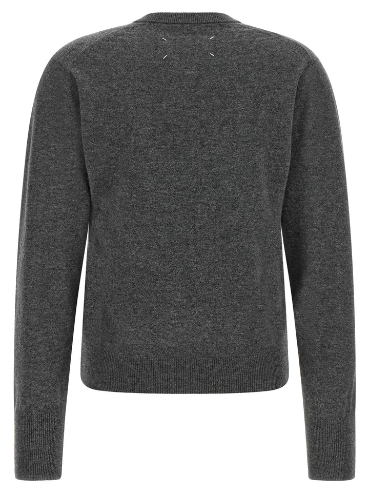 Maison Margiela Twist Wool Sweater Maglioni - Grigio | 11a7a763d6e8ca72e3bc38fb42206920965c0489