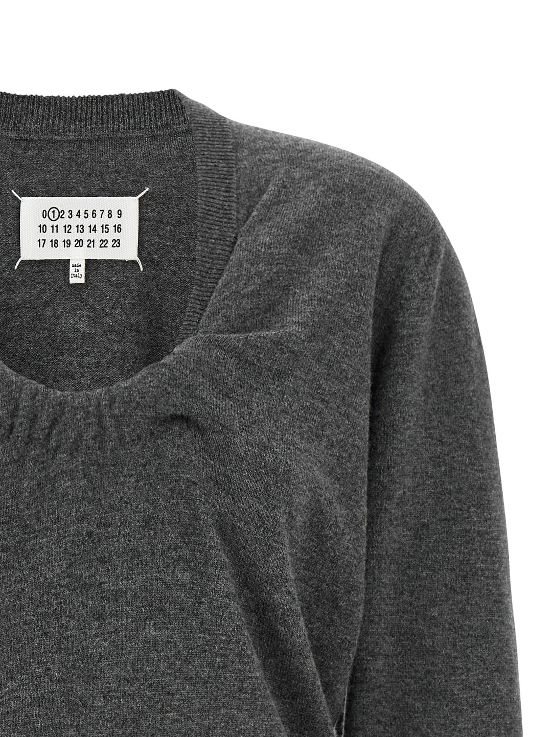 Maison Margiela Twist Wool Sweater Maglioni - Grigio | 6f843cb1602d0e66df69ee3ae0d34c70d6a8f17a