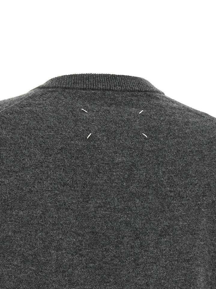 Maison Margiela Twist Wool Sweater Maglioni - Grigio | 81609e8743e369f8c1f2970a56b74f6ddf26a719