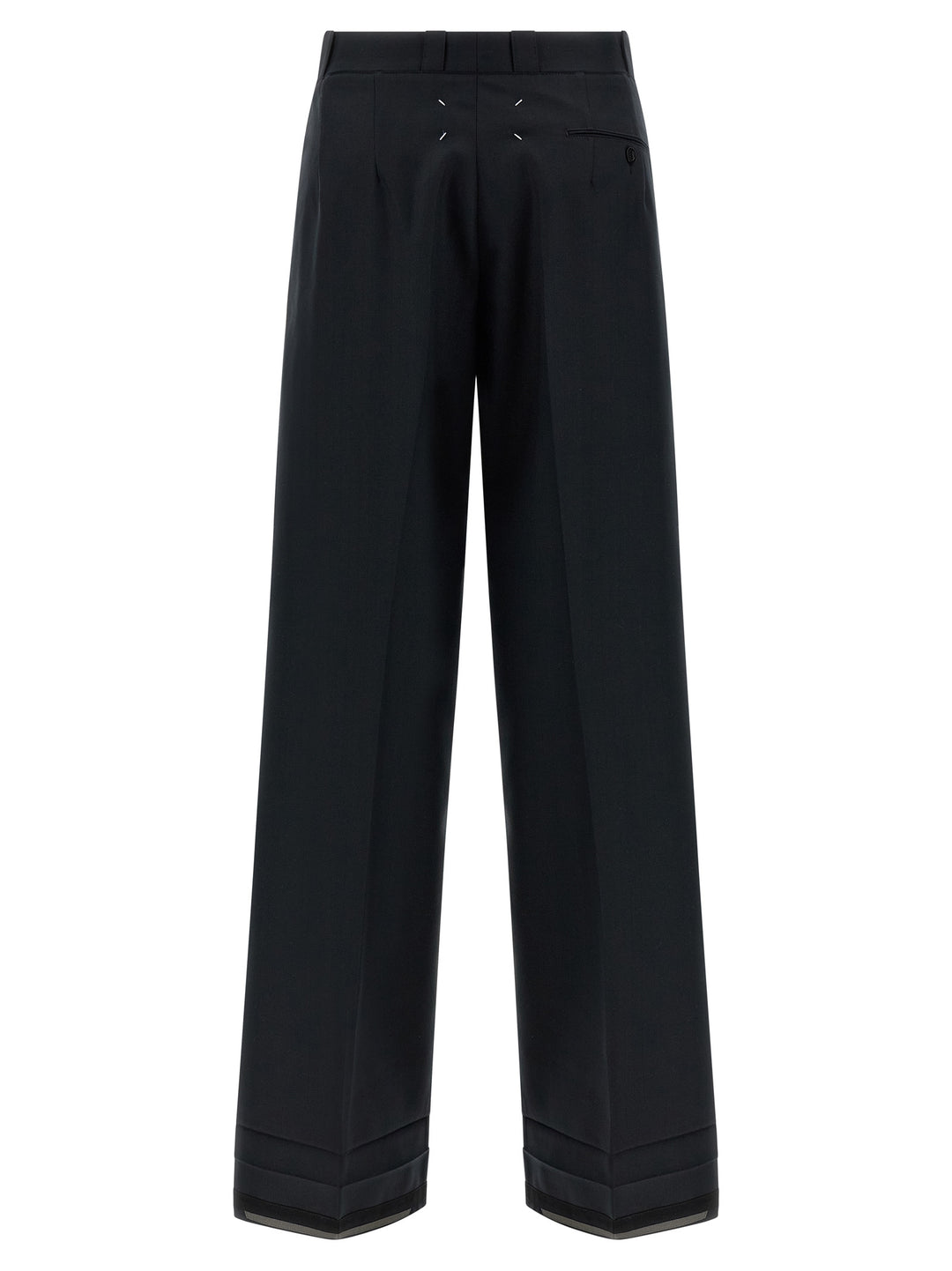 Maison Margiela Herringbone Trousers Pantaloni - Nero | 11fcc2a1090e91159f8b86e3a8be37261457b1ac