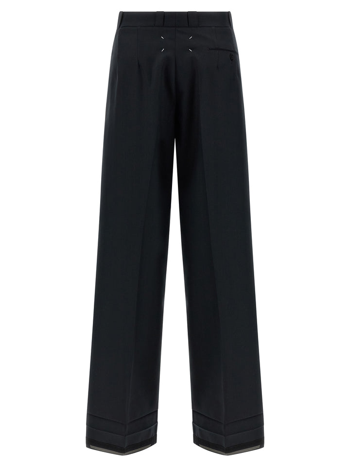 Maison Margiela Herringbone Trousers Pantaloni - Nero | 11fcc2a1090e91159f8b86e3a8be37261457b1ac