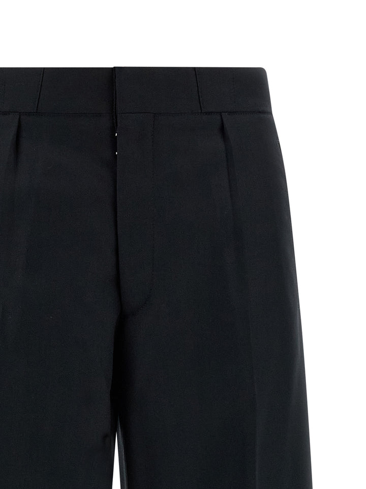 Maison Margiela Herringbone Trousers Pantaloni - Nero | 3766a73304cf7c7ba6b5c67656fb0c0fa37ebeb9