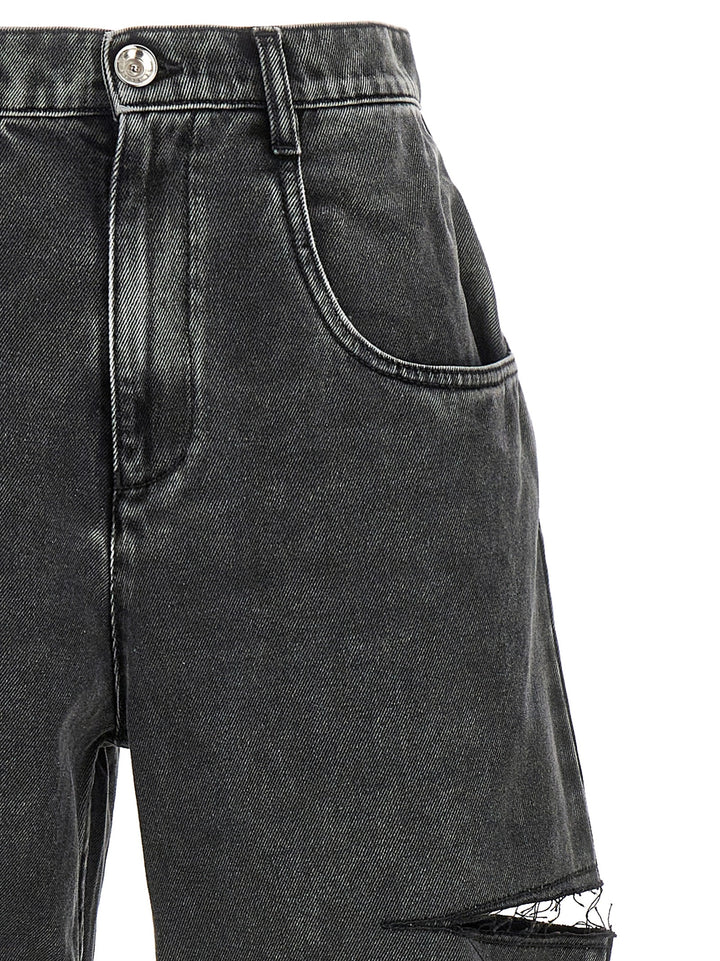 Maison Margiela Cut-Out Jeans - Nero | 0cce56a2cfaaeee1f69ece50a31dac990074b506