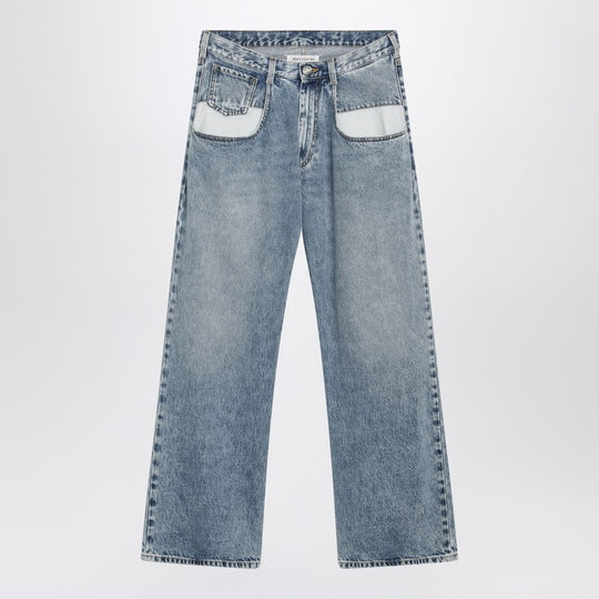 Blue Jeans With Contrast Pockets
