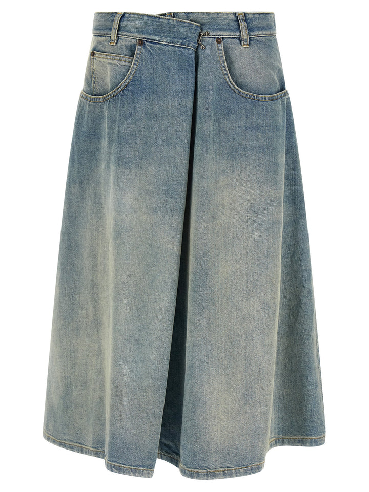 Maison Margiela Wrap Skirt Gonne - Celeste | ee1e05a3ce8ae33d4b31b3573a48b630071a388f